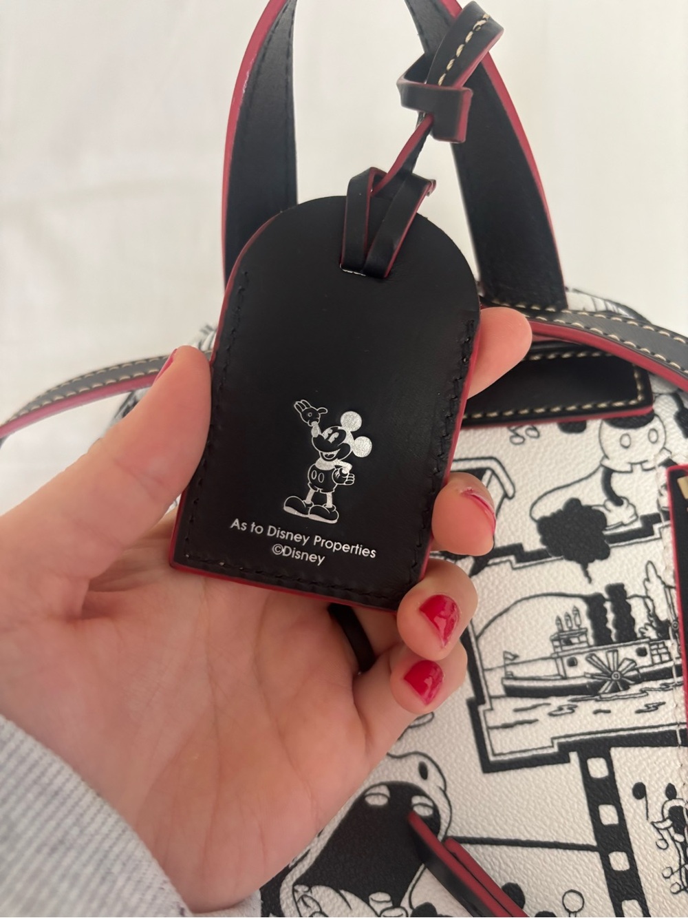 Authentic Dooney Bourke Backpack Mini Disney Mickey Mouse Steamboat Willie Bag - Picture 5 of 6